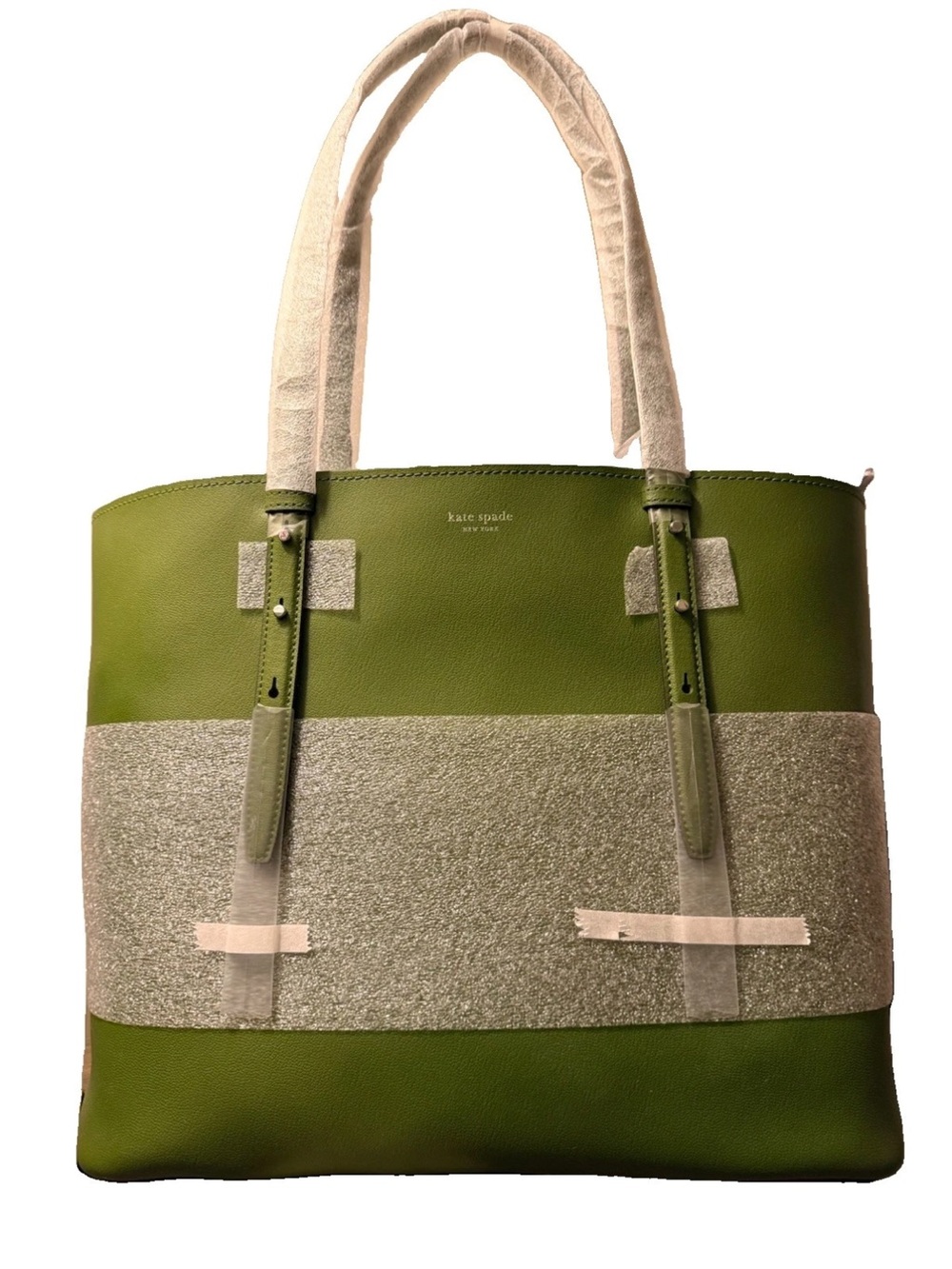 NWT Kate Spade New York Do It All Leather Tote in Jungle Vine Green - Picture 7 of 7